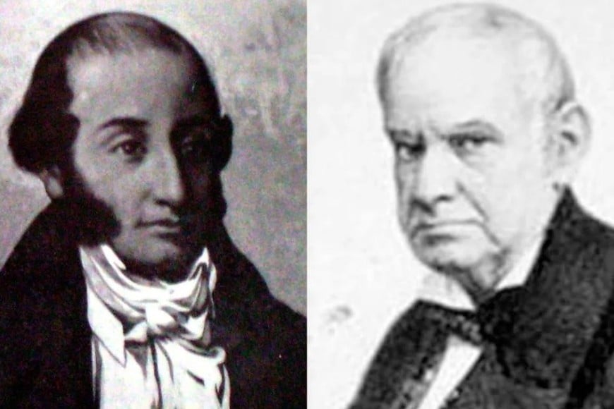 ELLITORAL_456228 |  Gentileza Blas Parera (izquierda) y Vicente López y Planes (derecha).