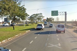 Ingreso a la autopista Santa Fe - Rosario