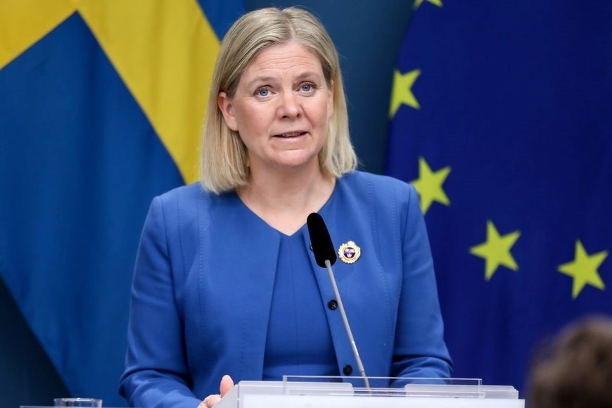Magdalena Andersson, primera ministra de Suecia.