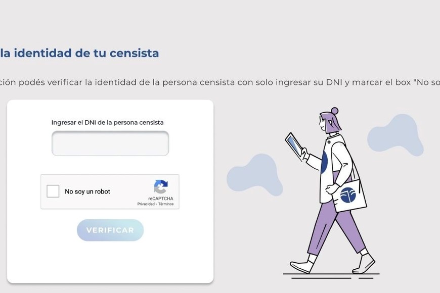 El Indec habilitó una web para verificar la identidad del censista.
