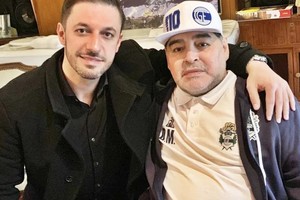 Matías Morla y Diego Maradona