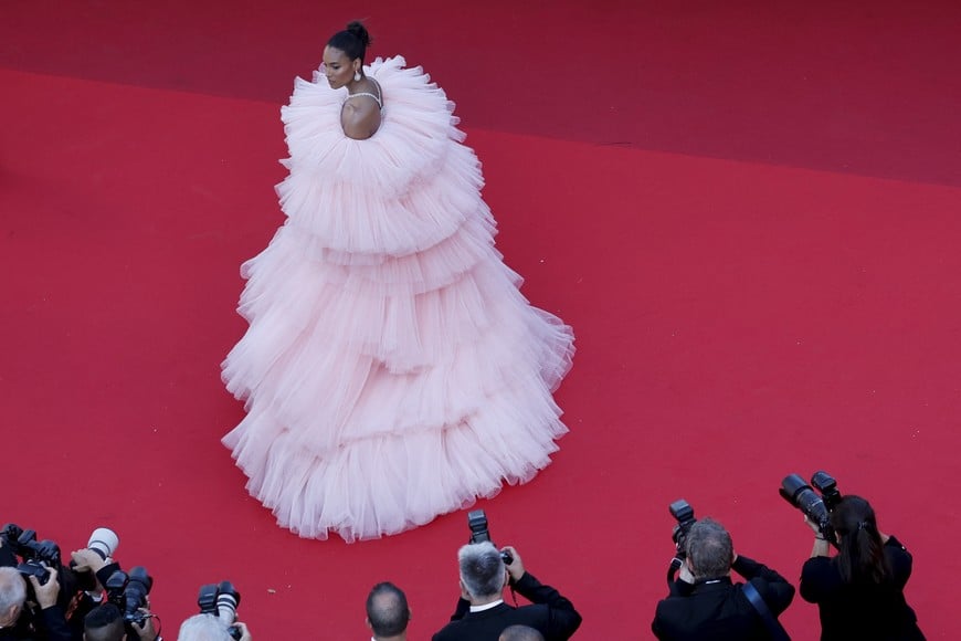 The 75th Cannes Film Festival - Screening of the film "Armageddon Time" in competition - Red Carpet Arrivals - Cannes, France, May 19,  2022. 
Cindy Bruna poses. REUTERS/Eric Gaillard