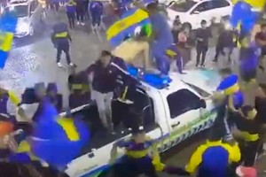 Incidentes en Rafaela hinchas de Boca