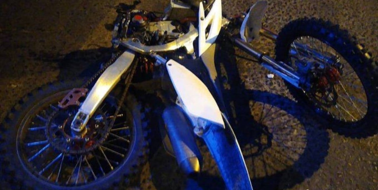 Video: “El Noba” sufrió un grave accidente con su moto en Florencio Varela