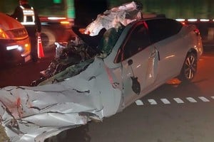 Impactante choque en la autopista Santa Fe - Rosario. Crédito: El Litoral