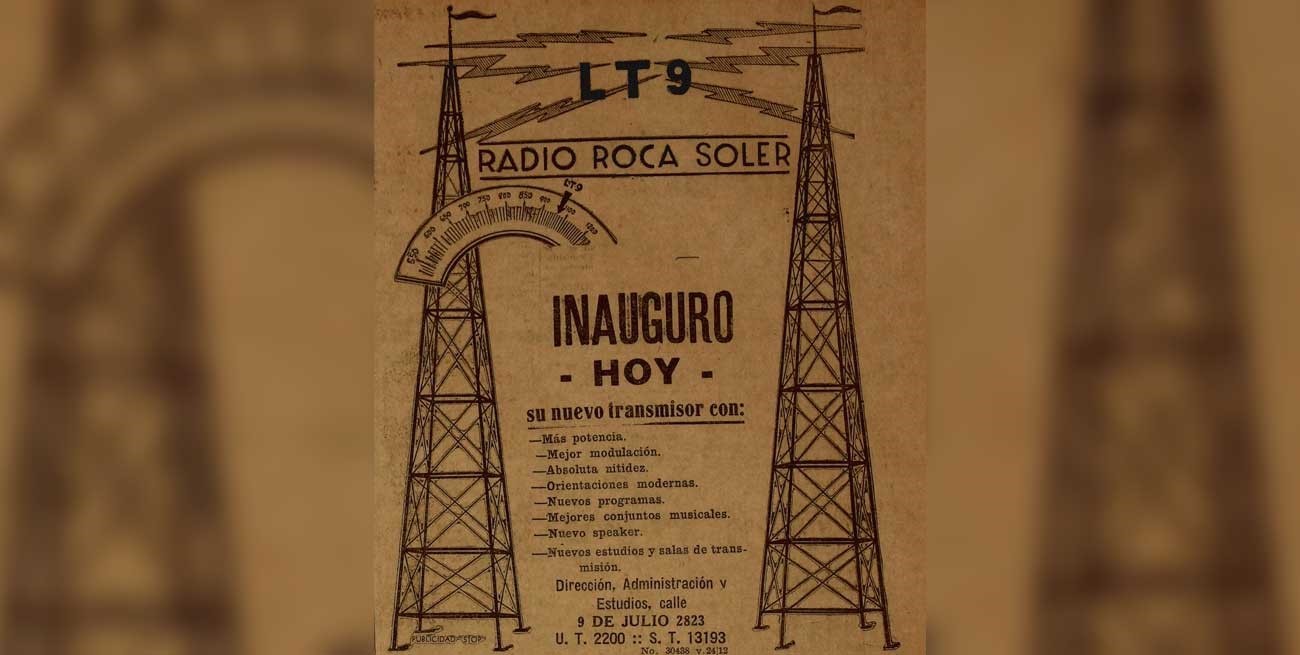 Cómo fueron los primeros años de LT 9 radio Roca Soler