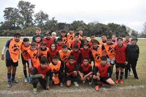 El plantel de Vera. El entrenador de la Selección Sub 12 sigue con su preparación con vistas al torneo que se jugará la primera semana de junio. Crédito: Gentileza Liga Santafesina