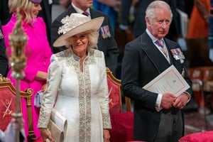 Britain's Prince Charles and Camilla, Duchess of Cornwall, attend the National Service of Thanksgiving held at St Paul's Cathedral, during the Queen's Platinum Jubilee celebrations, in London, Britain, June 3, 2022. Arthur Edwards/Pool via REUTERS