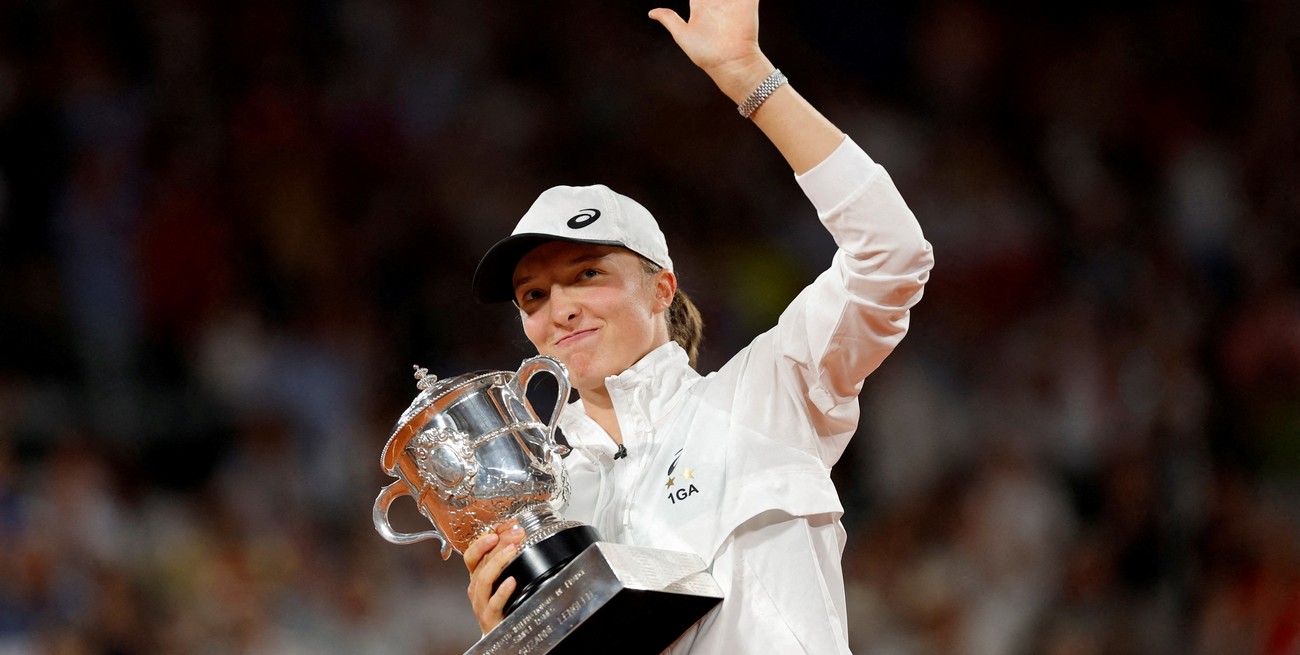 La polaca Iga Swiatek se consagró campeona de Roland Garros