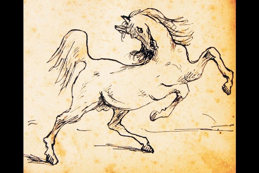 Obra de Delacroix. Archivo El Litoral / Museo Rosa Galisteo