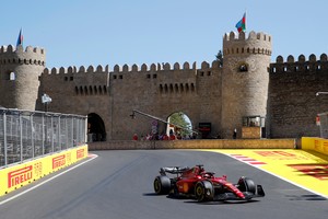 Formula One F1 - Azerbaijan Grand Prix - Baku City Circuit, Baku, Azerbaijan - June 10, 2022
Ferrari's Charles Leclerc during practice REUTERS/Murad Sezer