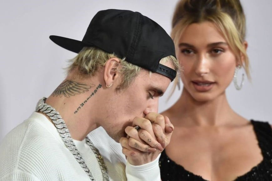 Justin Bieber junto a su esposa Hailey Baldwin. Crédito: Gentileza