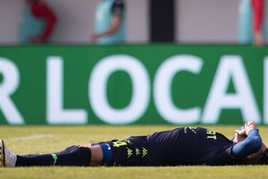 A los 9 minutos del segundo tiempo debió ser reemplazado por Matías Gallegos. Crédito: Matías Nápoli