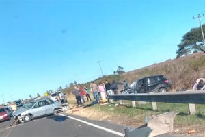 El accidente se dio este viernes pasado el mediodía a la altura de Santa Elena.