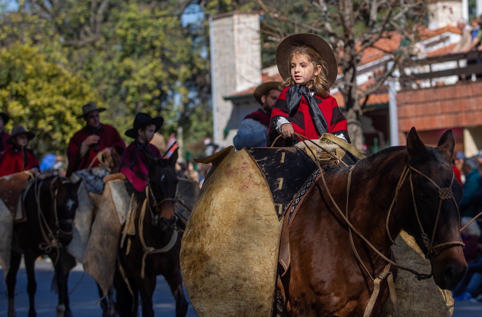 Más de siete mil gauchos de distintas localidades del país desfilaron ayer viernes en la ciudad de Salta a 201 años del fallecimiento del general Martín Miguel de Güemes.