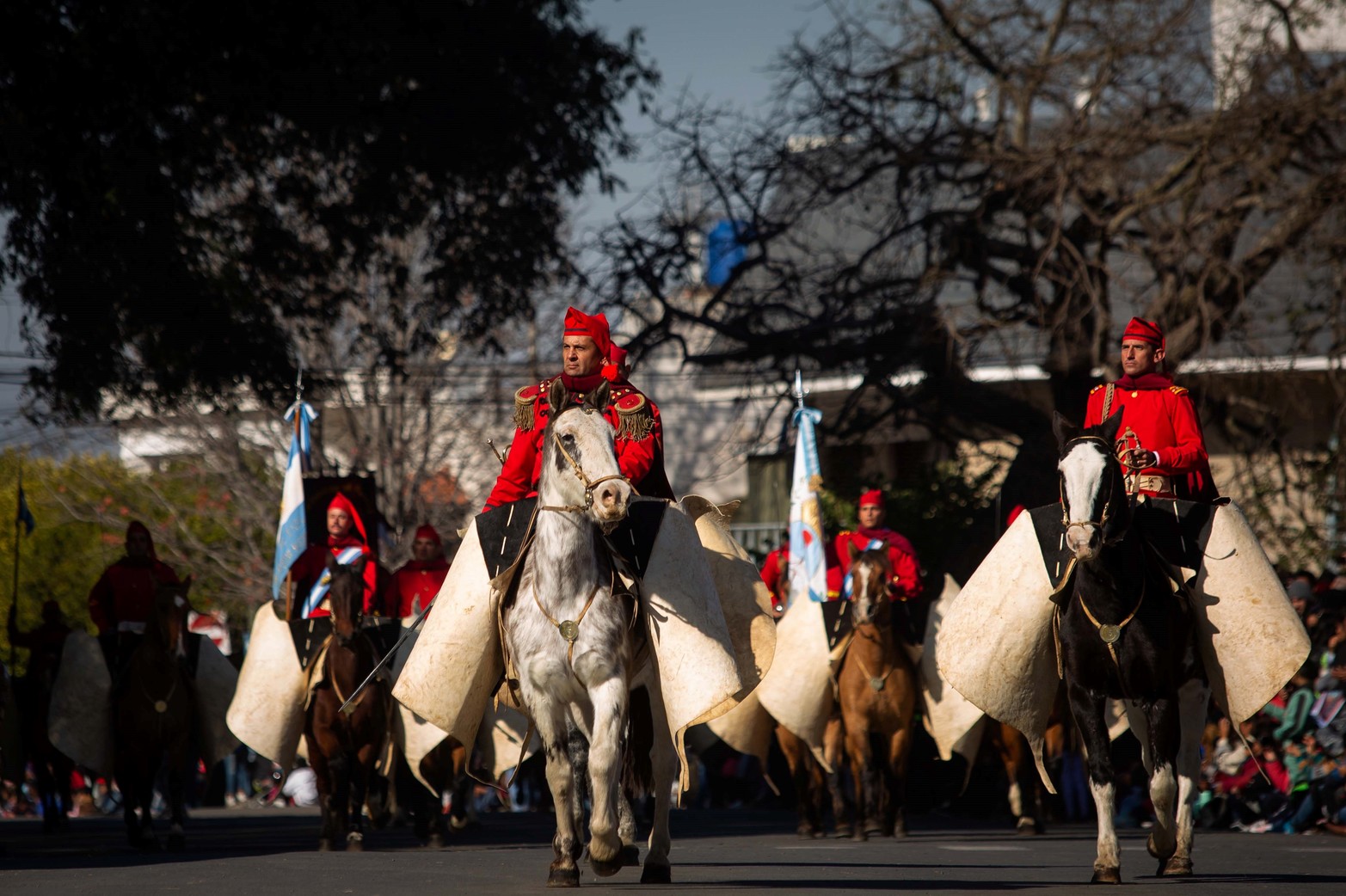 Más de siete mil gauchos de distintas localidades del país desfilaron ayer viernes en la ciudad de Salta a 201 años del fallecimiento del general Martín Miguel de Güemes.