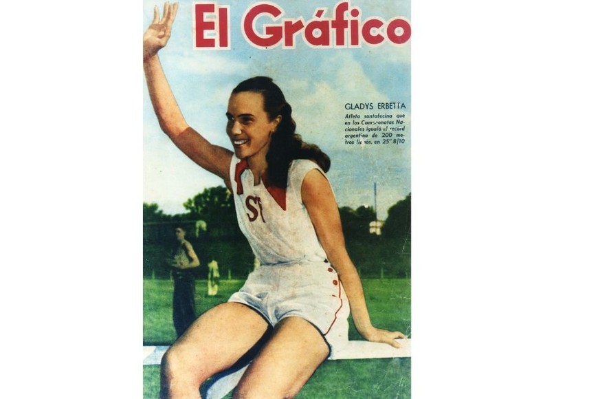 Gladys Erbetta, cuando fue tapa de El Gráfico, ni más ni menos.