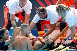 La rescatista de la nadadora hundida en el Mundial: "Ha estado dos minutos sin respirar"