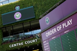 FILE PHOTO: Tennis - Wimbledon Preview - All England Lawn Tennis and Croquet Club, London, Britain - June 22, 2022
General view of centre court ahead of Wimbledon REUTERS/Paul Childs/File Photo
