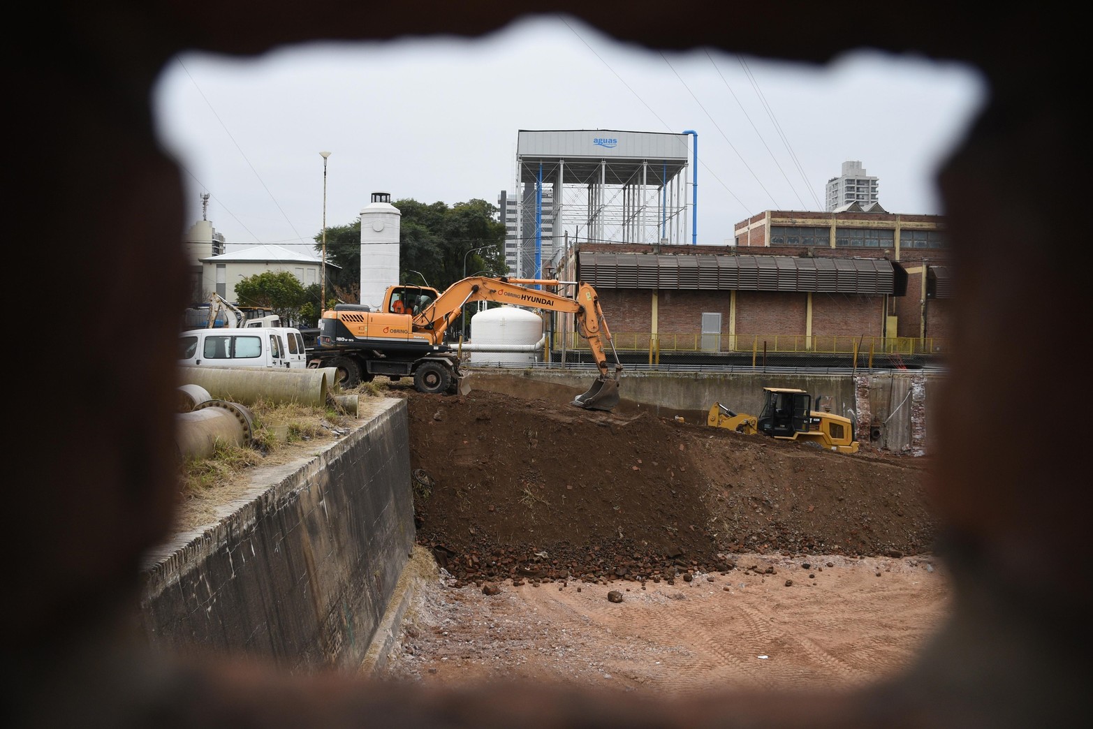 Comenzó la obra de ampliación de la planta potabilizadora de agua en la ciudad de Santa Fe. Foto Pablo Aguirre