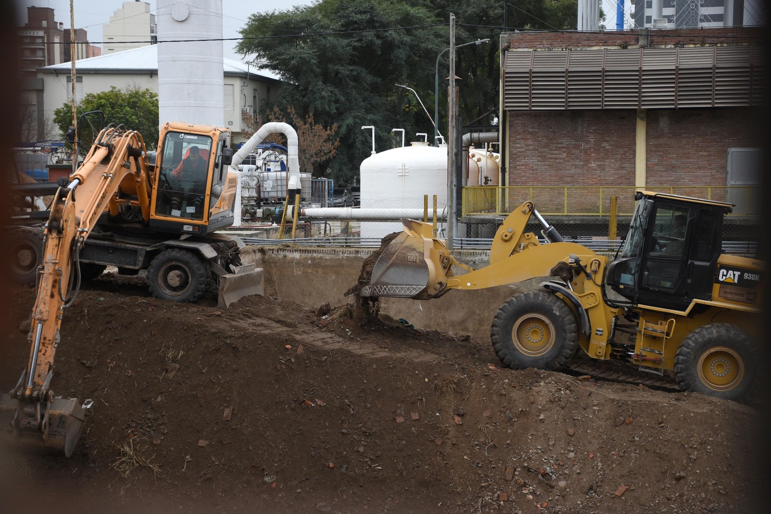Comenzó la obra de ampliación de la planta potabilizadora de agua en la ciudad de Santa Fe. Foto Pablo Aguirre