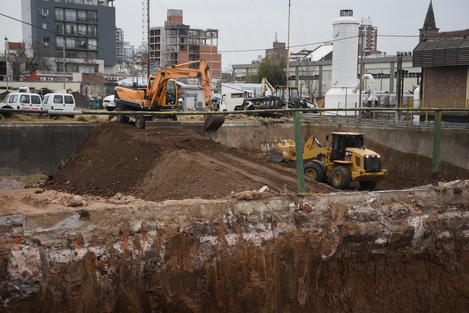Comenzó la obra de ampliación de la planta potabilizadora de agua en la ciudad de Santa Fe. Foto Pablo Aguirre