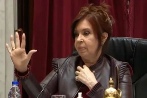 La titular de la Cámara Alta le recordó al senador formoseño que  “para preferencia son 5, para preferencia son 5, five (cinco en inglés), míreme la mano, 5″, mostrándole los dedos de su mano derecha.