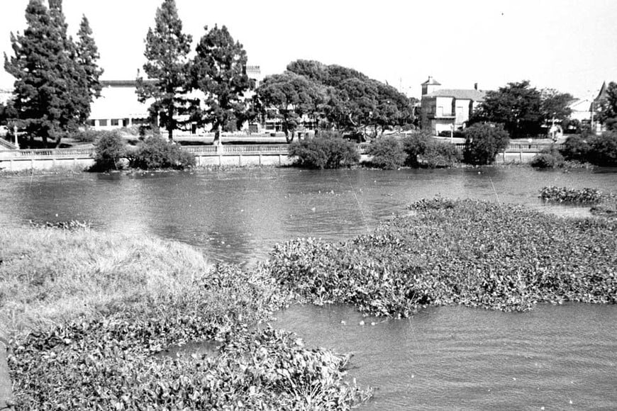 Inundación de 1966 en Santa Fe - Puente Colgante