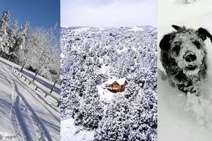 El temporal de nieve castigó fuerte a la zona cordillerana.