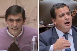 Diputados Rogelio Iparraguirre y Marcelo Casaretto.