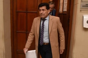 El Dr. Néstor Oroño acusó de "mentiroso" al fiscal Matías Broggi en una audiencia de juicio oral. Crédito: Guillermo Di Salvatore