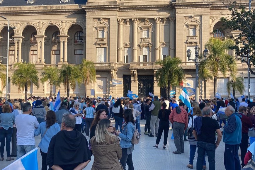 Banderazo en la ciudad de Santa Fe. Foto: Twitter
