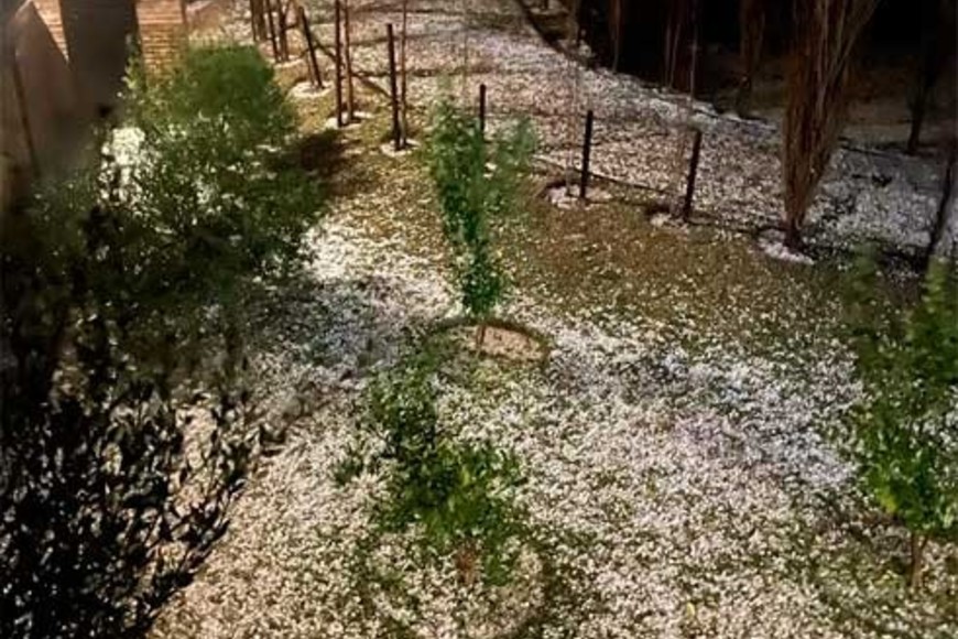 El granizo dejó su huella en localidades de Santa Fe