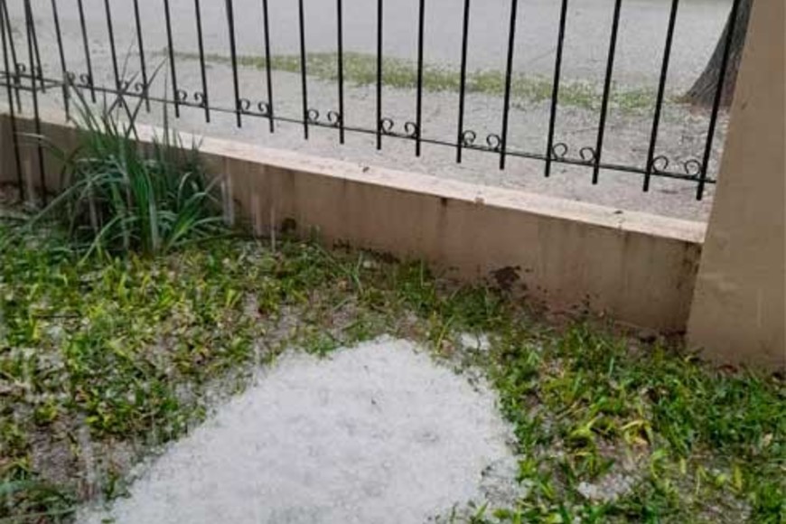 El granizo dejó su huella en localidades de Santa Fe