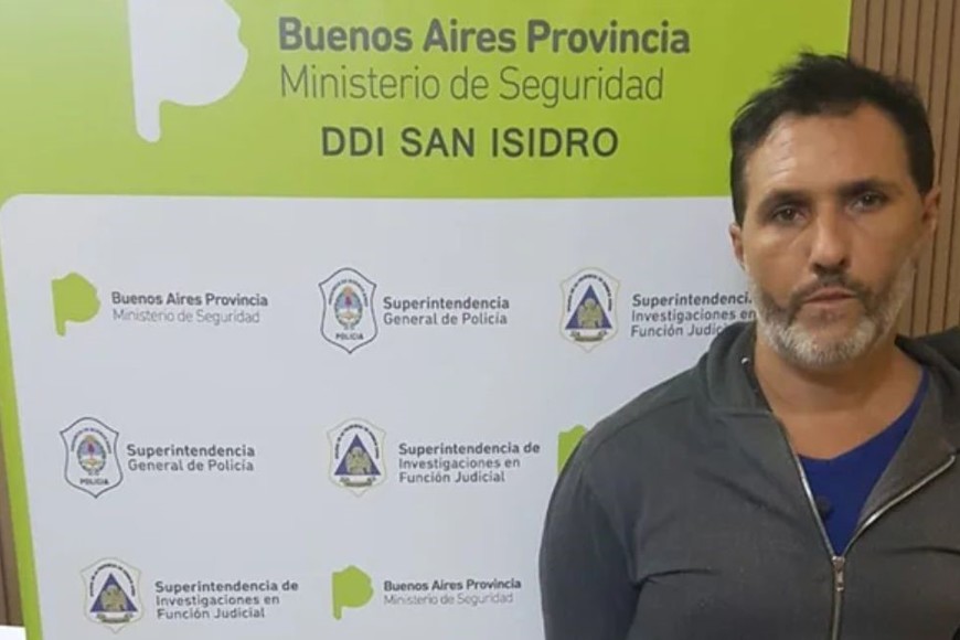 Nicolás Pachelo, tras ser detenido en 2018 por ocho robos en countries