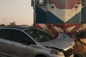 La imagen da cuenta de la violencia que tuvo el encontronazo.