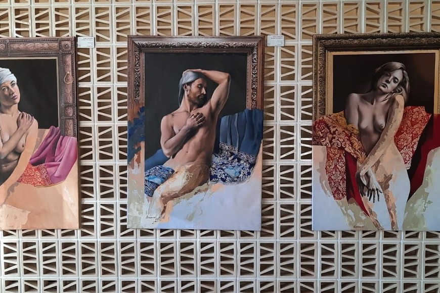 Obras del artista plástico santafesino Hugo Lazzarini, expuestas en una de las grandes sedes culturales del mundo, la ciudad de Barcelona.