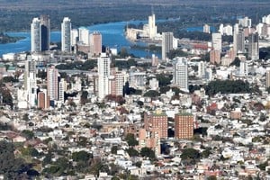 La ciudad ya cuenta con un listado público de bienes inmuebles con valor patrimonial. Crédito: Fernando Nicola (drone).