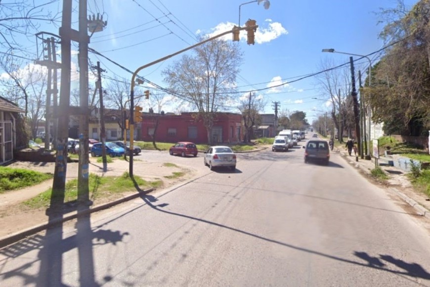El hecho se produjo en la esquina de avenida Pedro Dreyer y Ramón Santamarina