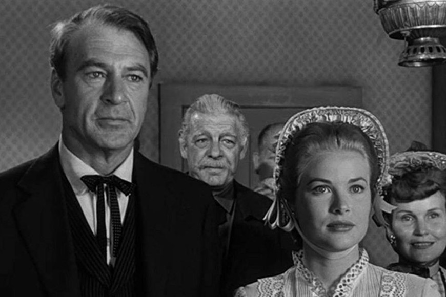 Gary Cooper y Grace Kelly en el film. Foto: Stanley Kramer Productions / United Artists