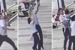Video: así fue el momento en que un hombre salvó a una nena que cayó desde un quinto piso