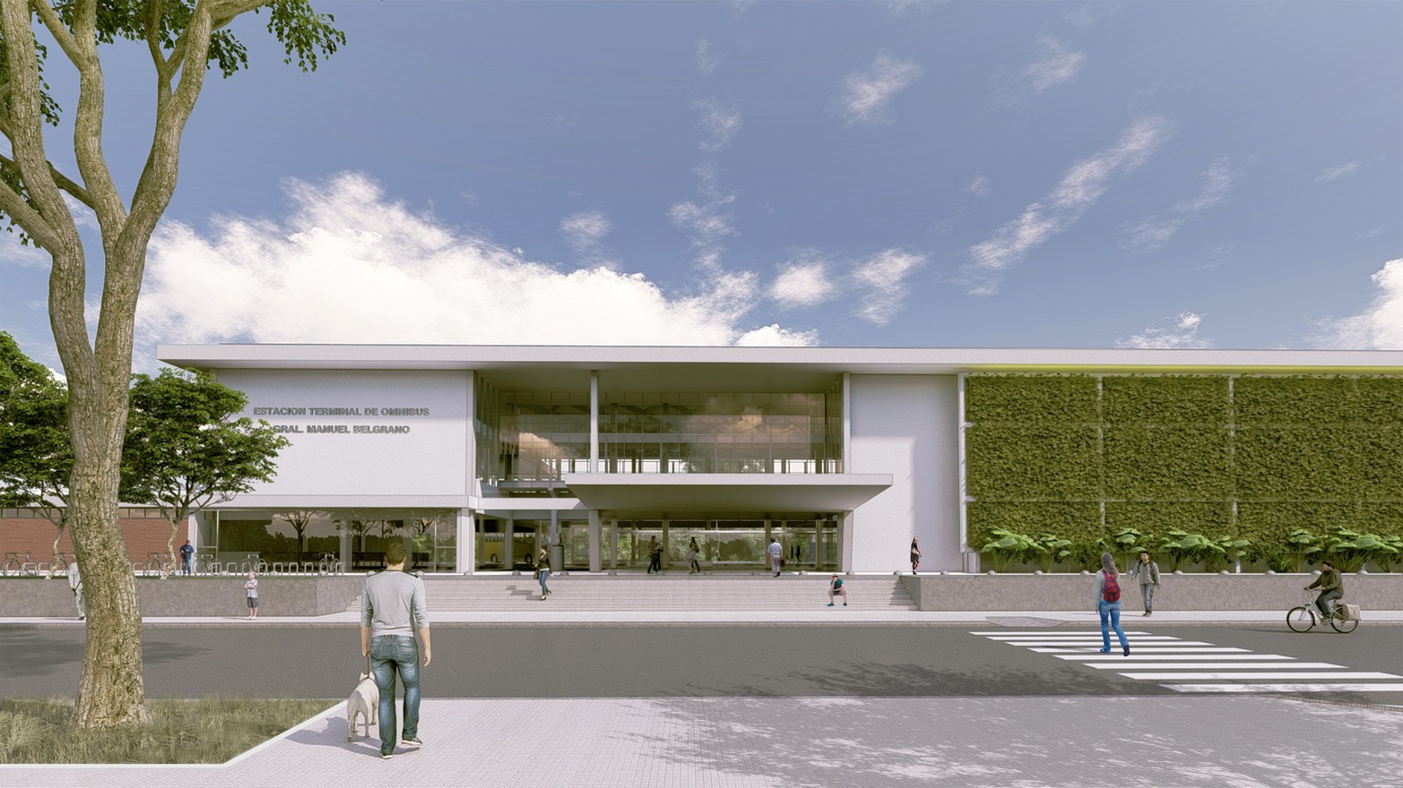 Render de cómo quedaría la fachada principal.