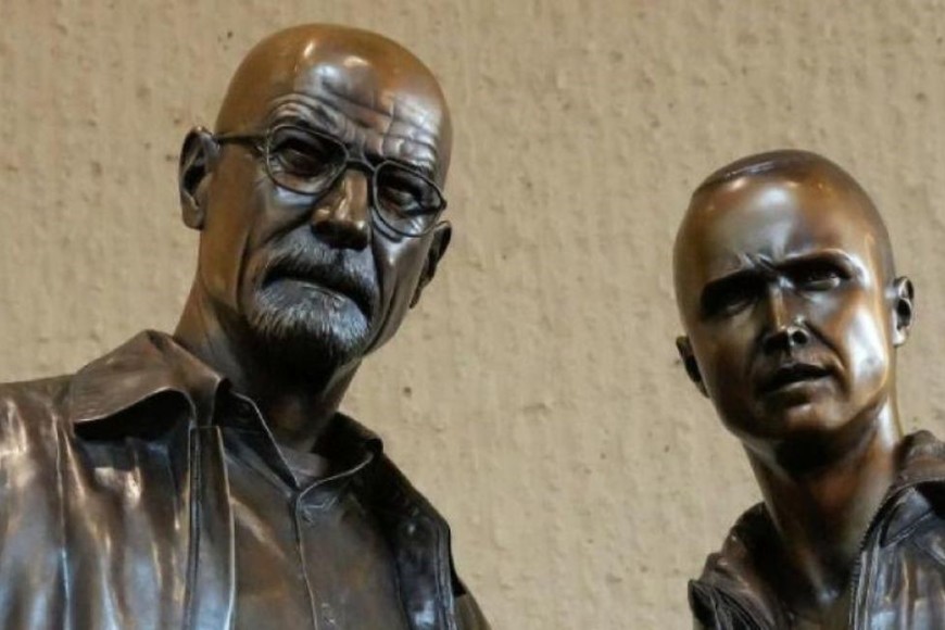Estatuas de bronce en la ciudad de Albuquerque.