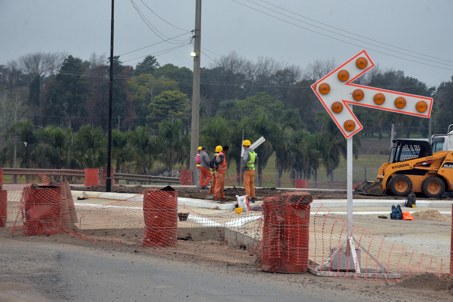 Obra de acceso a los countries de Santo Tomé estaría lista a fin de año. Foto Guillermo Di Salvatore