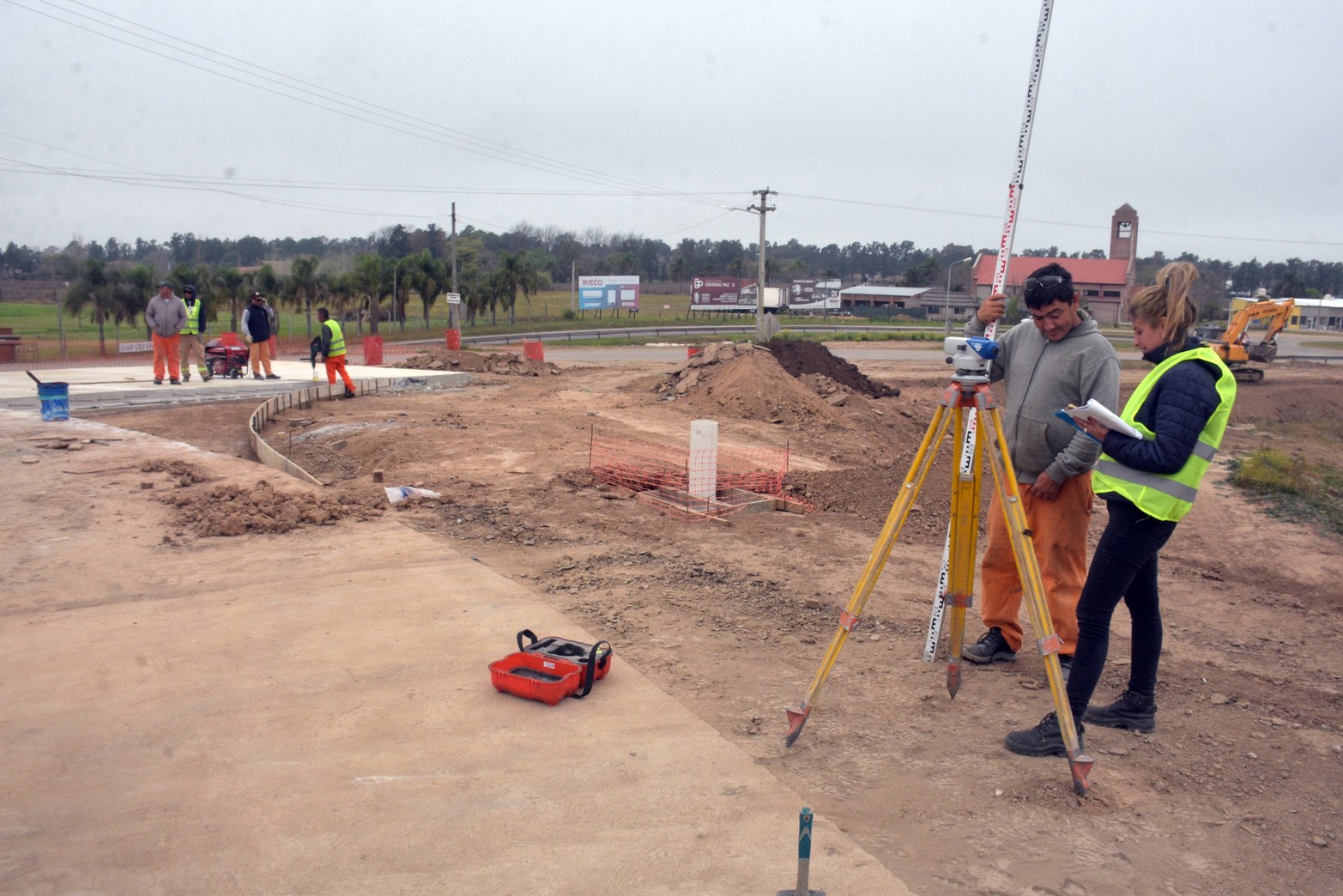 Obra de acceso a los countries de Santo Tomé estaría lista a fin de año. Foto Guillermo Di Salvatore