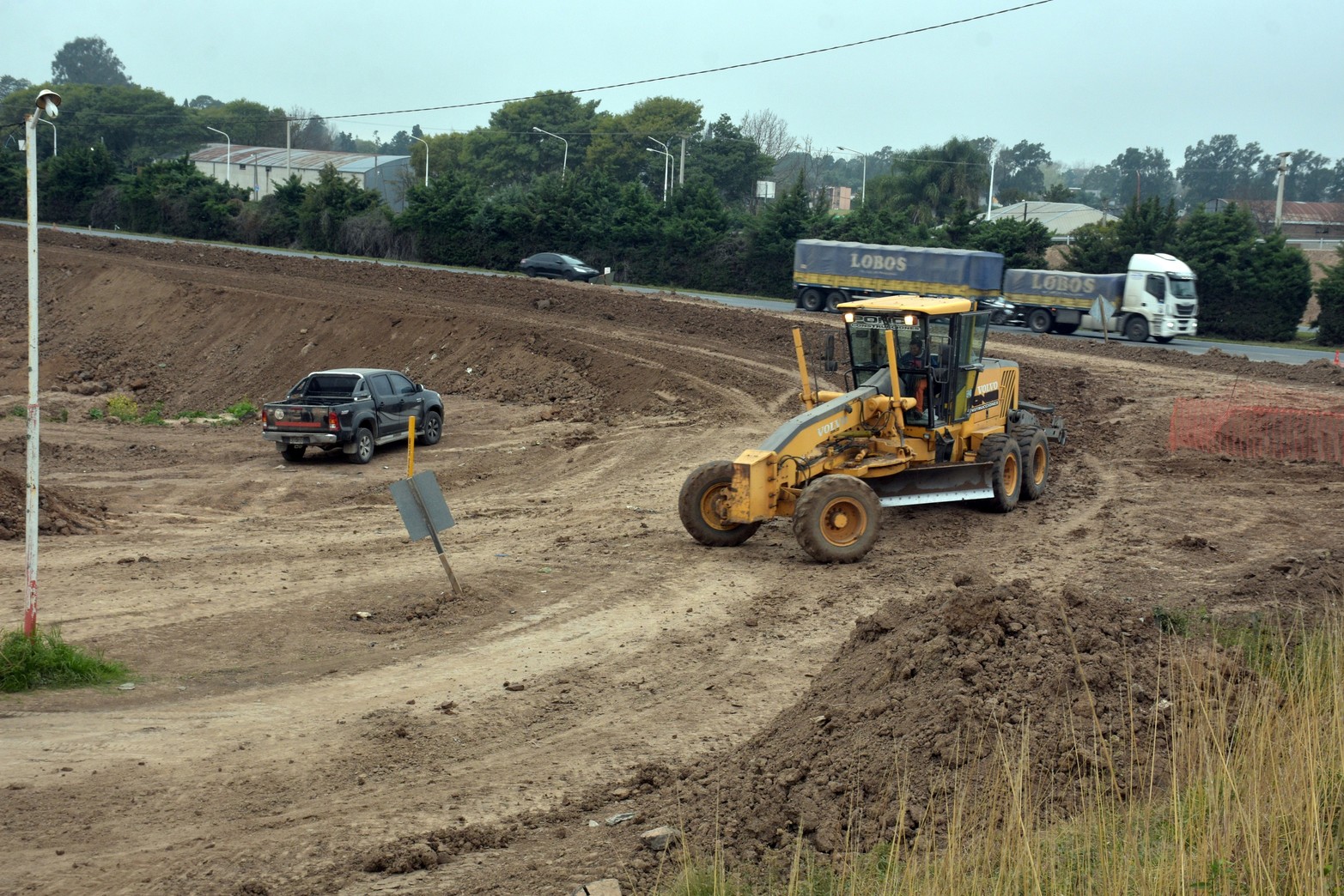 Obra de acceso a los countries de Santo Tomé estaría lista a fin de año. Foto Guillermo Di Salvatore