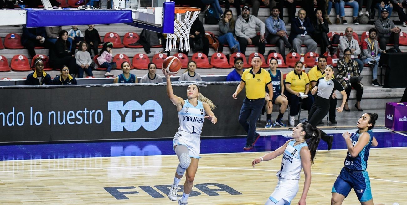 Argentina sumó el segundo triunfo en el Sudamericano de básquet femenino