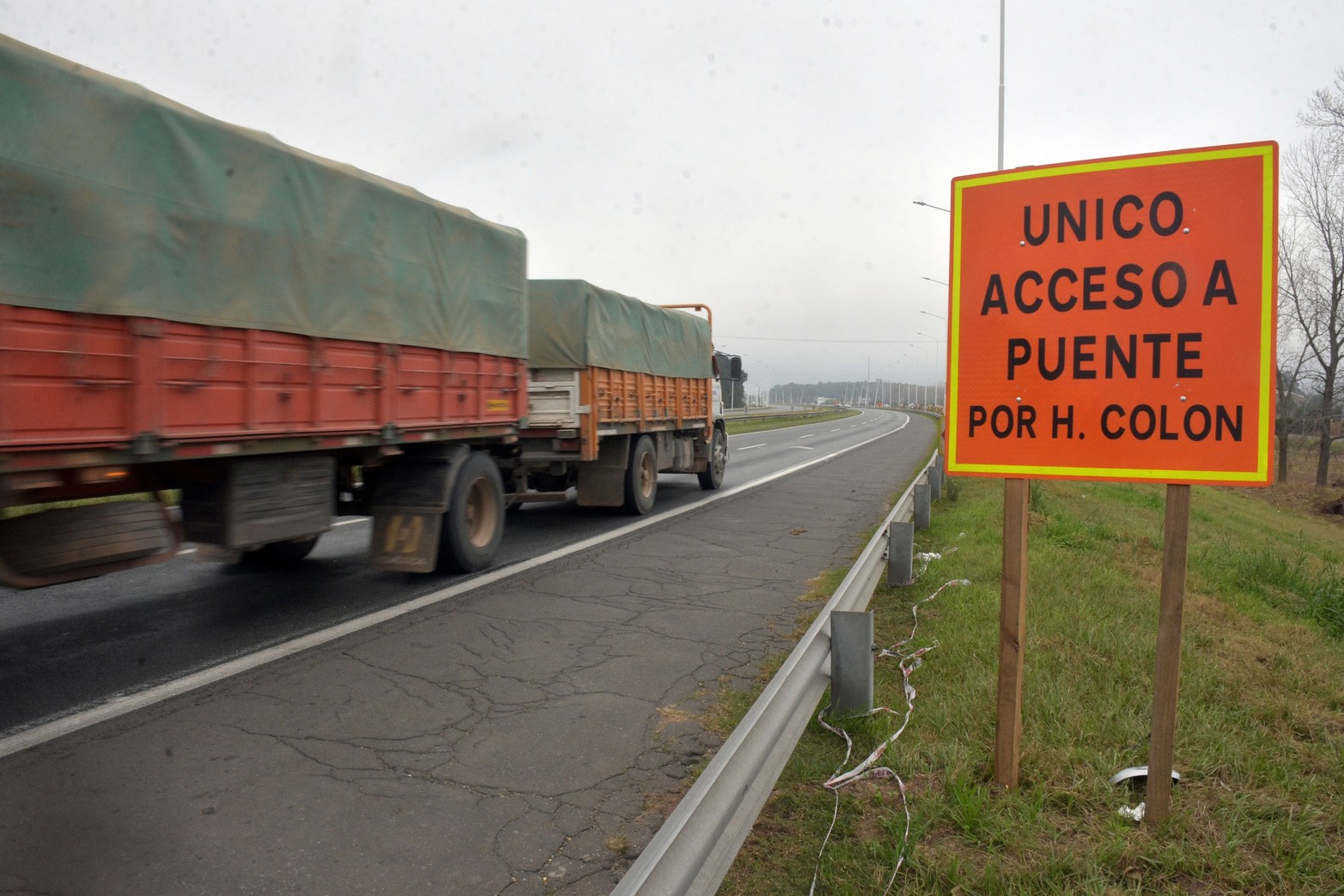 Obra acceso a los countries de Santo Tomé Foto Guillermo Di Salvatore