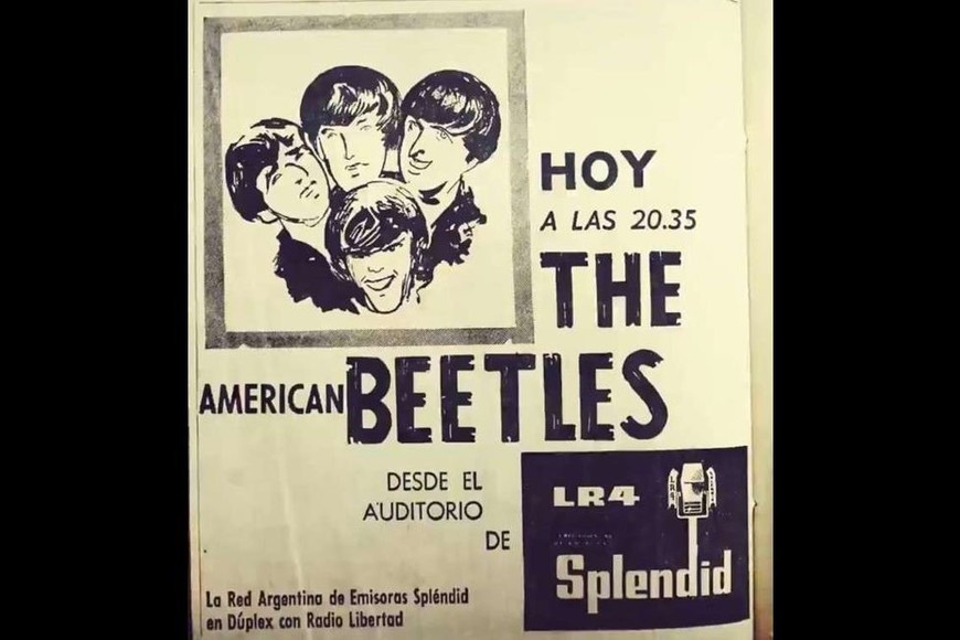 La llegada a la Argentina de los "American Beetles". Mucha gente creyó que eran los Beatles.