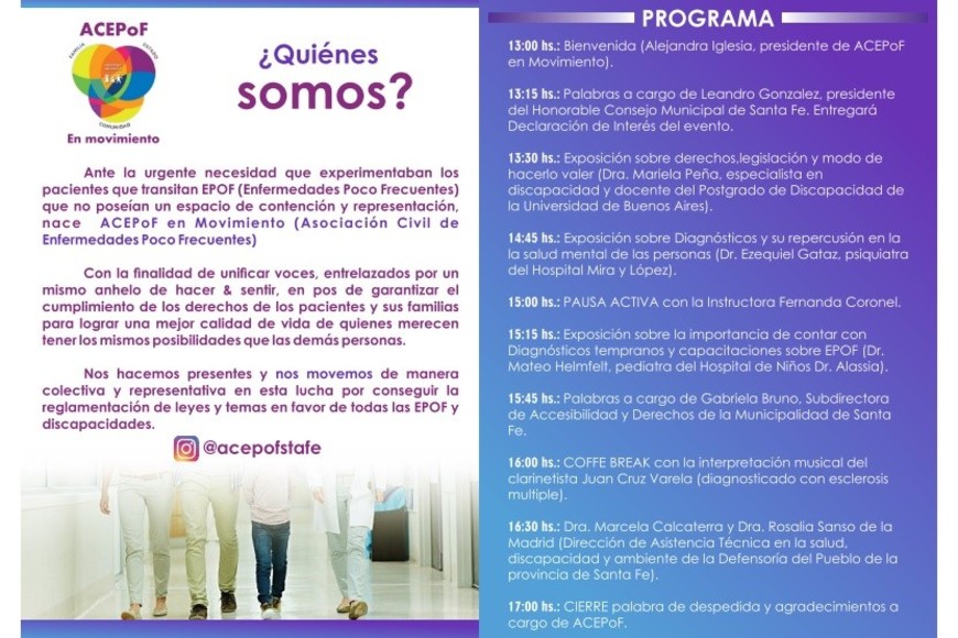 El encuentro busca brindar información a toda la comunidad.